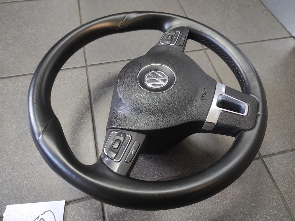 KIEROWNICA 3 RAMIENNA SKÓRA SKÓRZANA MULTIFUNKCJA R LINE VW TIGUAN PASSAT B6 B7 CC SIROCCO CADDY GOLF 5 6 TOURAN EOS POLO 5 6 WYSYŁKA !!! - 7