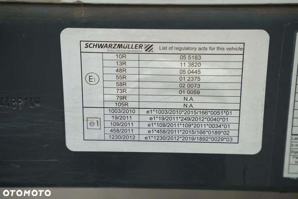 Schwarzmuller / FIRANKA / MEGA / OŚ PODNOSZONA / OSIE SAF / DACH PODNOSZONY / - 29