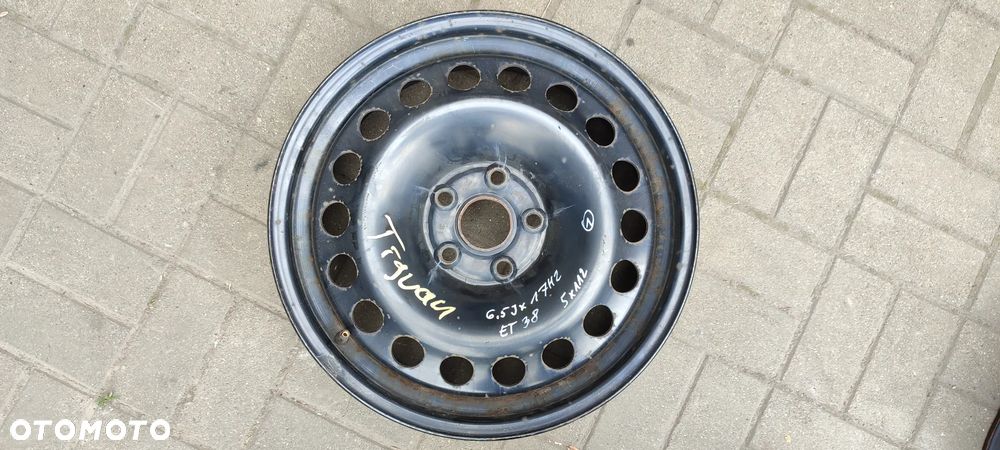 FELGI STALOWE 5x112 6.5Jx17 CALI ET38 VW TIGUAN KOMPLET 4 SZTUKI - 2