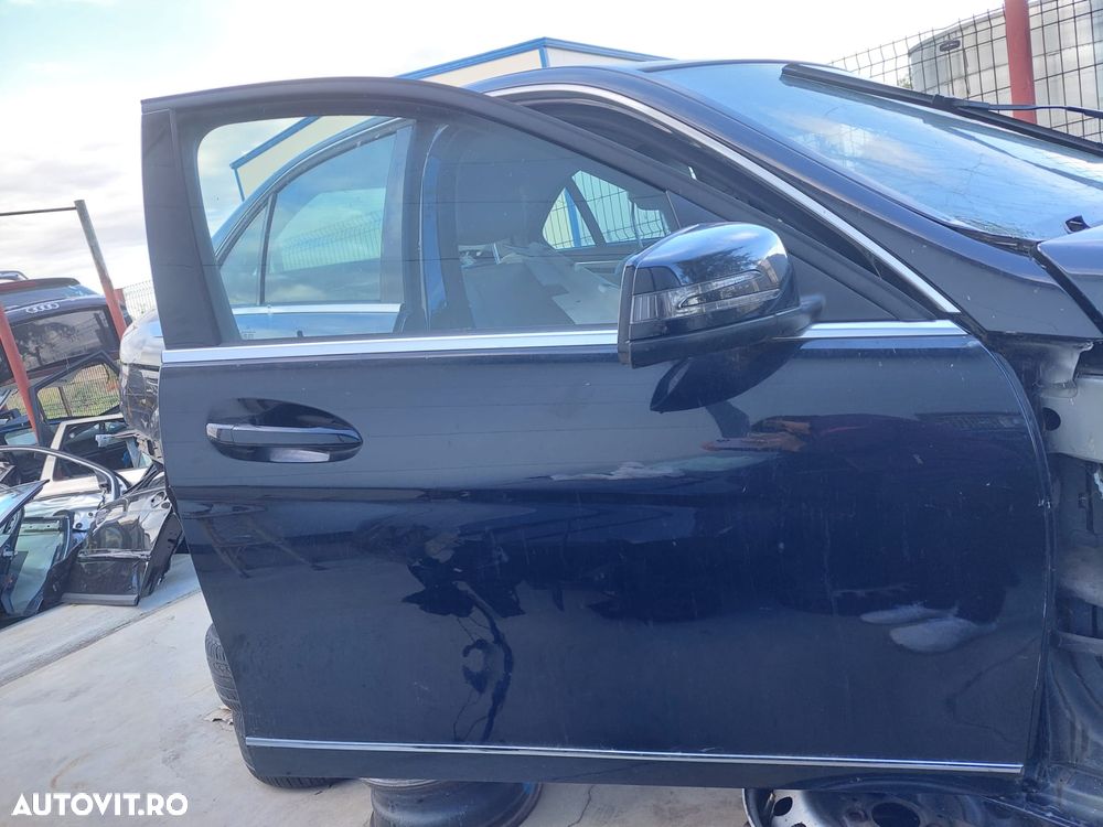Usa dreapta stanga, spate fata Mercedes C Class W204 neagra - 5