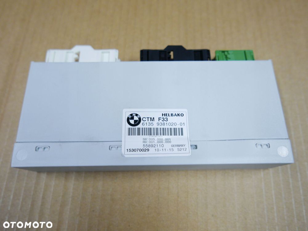 moduł sterownik dachu ctm 9381020 bmw f33 f83 - 2