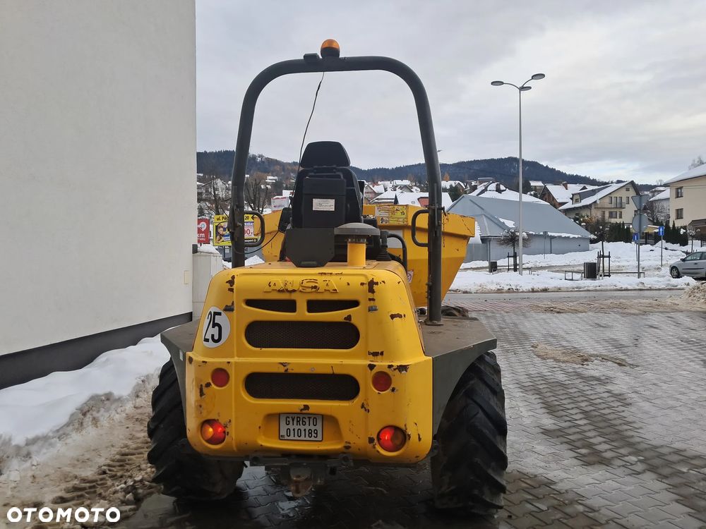 Ausa D 600 APG WOZIDŁO BUDOWLANE OBROTOWE 6 t ton ROK 2018 silnik Kubota mocne 110 KM oświetlenie drogowe opony 70% Terex Thwaites Mecalac Jcb kiper +obrót kierunkowskazy WYWROTKA DUMPER 4x4 - 4