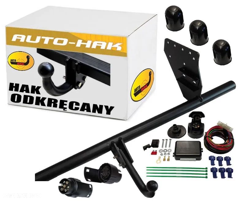 HAK HOLOWNICZY Z KULĄ ODKRĘCANĄ NA DWIE ŚRUBY MOD7PIN/13P MITSUBISHI L200 L-200 V 5 4WD 2015-2019 - 1