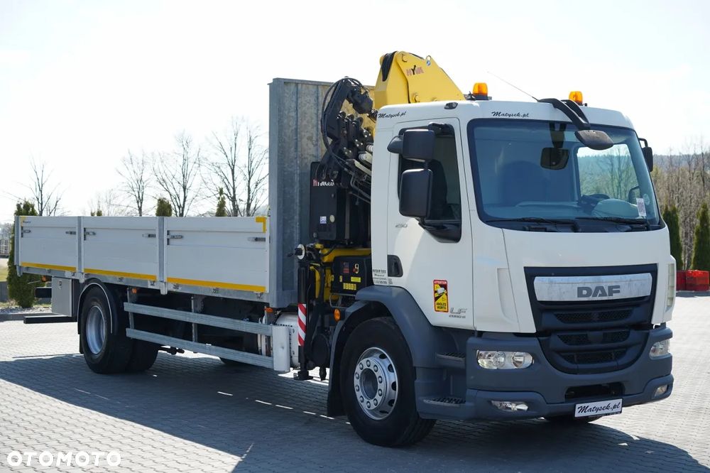 DAF LF 250 / 4X2 / SKRZYNIOWY - 7.30 + HDS HYVA HB 150XE3 / STEROWANIE RADIOWE / ROTATOR / MAX UDŹWIG: 5200 KG / EURO 6 - 13