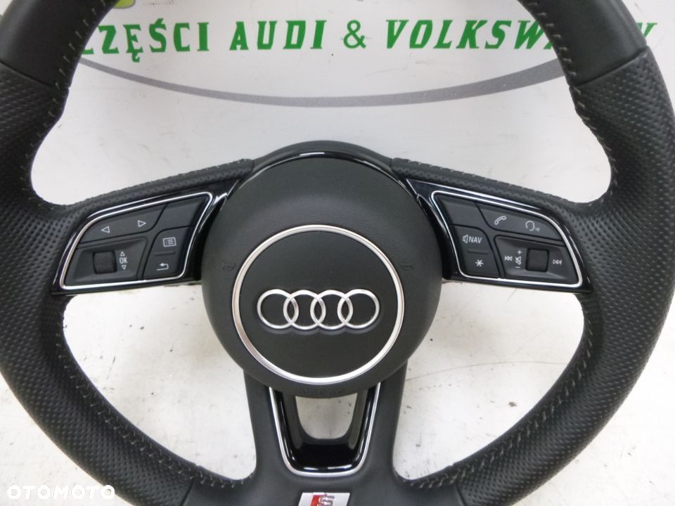AUDI A4 Q2 81A 2019 KIEROWNICA S-LINE SKÓRA ŁOPATKI 8W0419689 - 3