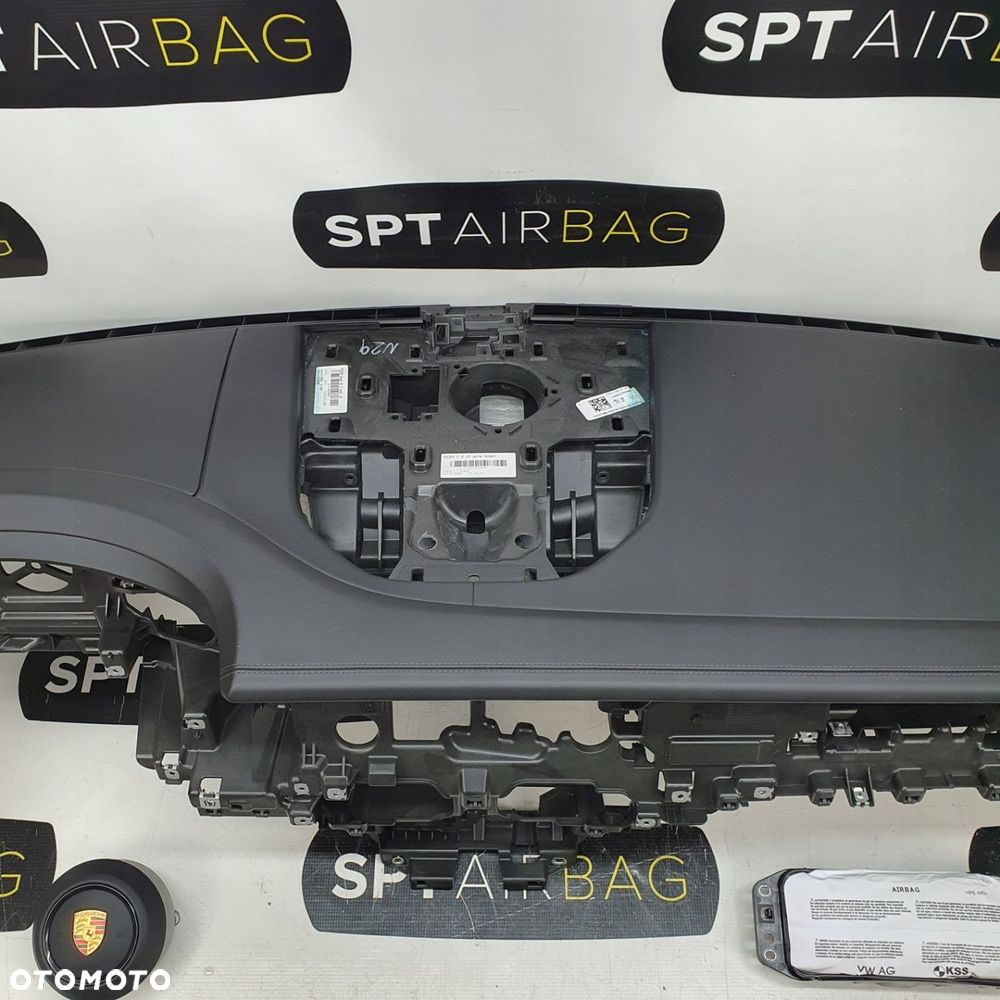 PORSCHE CAYENNE III LIFT 9Y DESKA ROZDZIELCZA KONSOLA KOKPIT PULPIT PODUSZKI AIRBAG AIR BAG PASY KIT SET - 3