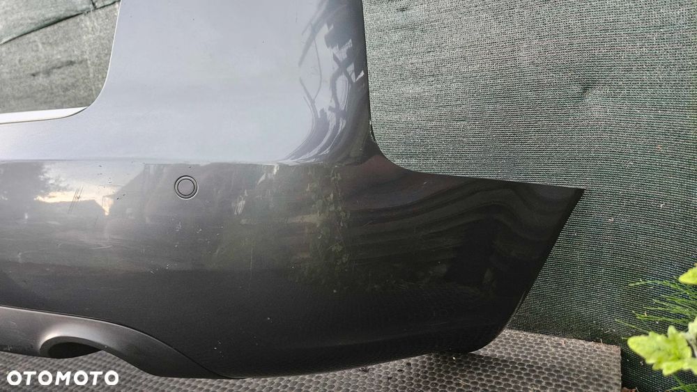 Zderzak Tył Tylny Szary LX7Z Dwa Wydechy 2 Rury Czujniki Parkowania PDC Listwa Chrom Dokładka Audi A4 B7 Sedan - 7