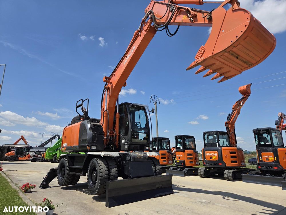 Hitachi ZX140W-6, 2019, 5.549h, 17.1t, cupa NOUA 1,3m latime, LAMA+CALE, consum mediu 8,3l/h, revizii efectuate, Ad sapare 6m, ridica 7t, avertizare antirasturnare, inst picon si inst rotire pe brate, STARE FOARTE BUNA, posibil leasing,PROMOTIE 89.900Eur+Tva - 8