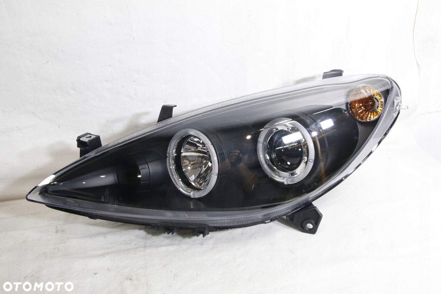 Reflektory Lampy kpl Tuning Sonar Ringi Led angel Eyes Peugeot 307 2001-05 - 3
