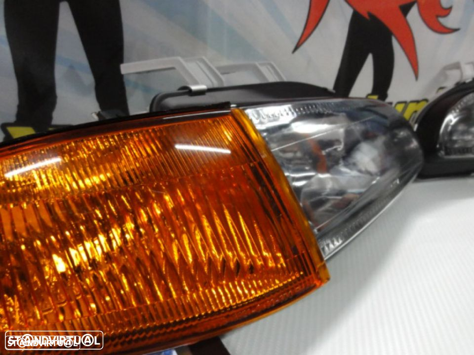 Farois frontais com luz branca 5000k Honda civic 92-95 JDM + piscas frontais JDM 2, 3 portas EG3, EG4, EG5, EG6, EJ1, EJ2 - 9
