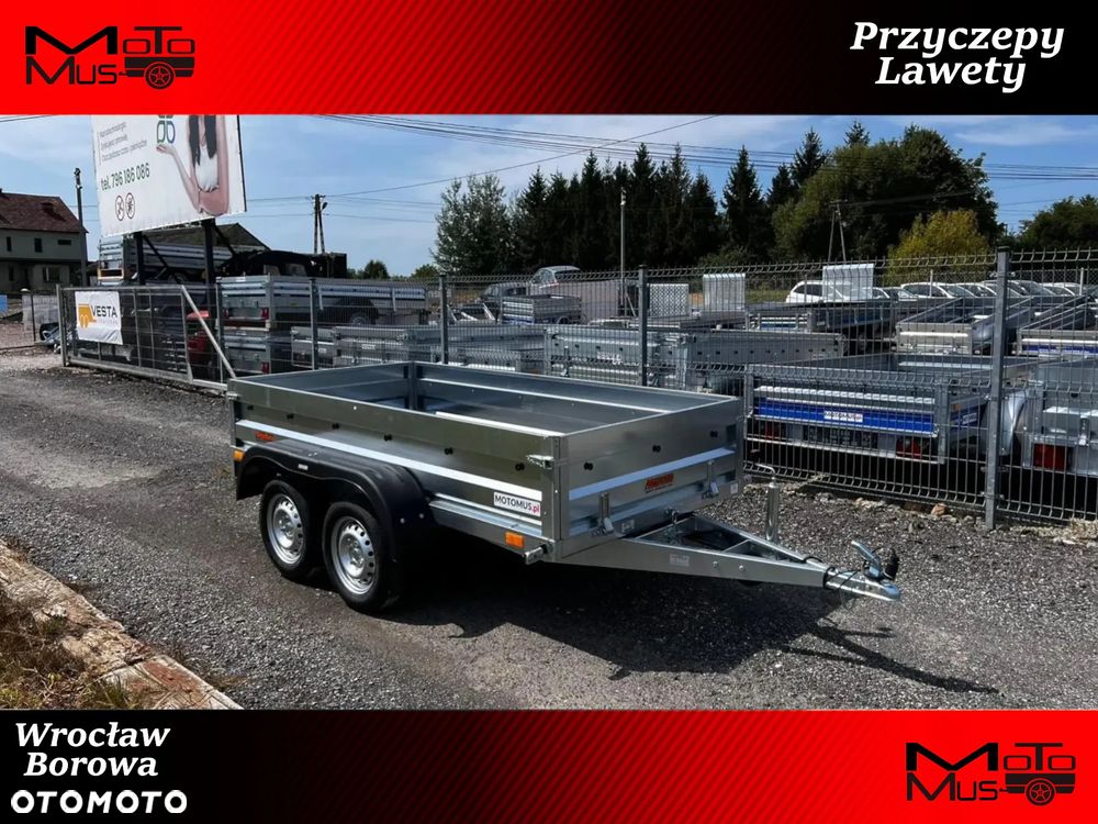 Neptun Przyczepa Neptun 263x129x40 2 osiowa wysokie burty Wrocław Borowa