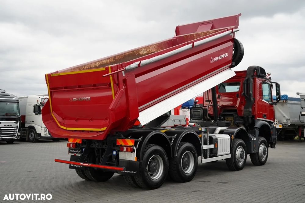 Mercedes-Benz AROCS 4145 / 8x8 / BASCULATOR SPATE / KH KIPPER / MANUAL / ANVELOPE 100% / EURO 6 - 4