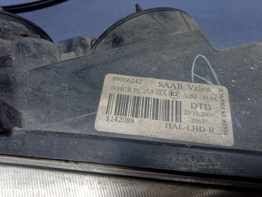 SAAB 9-5 I LIFT REFLEKTOR PRAWY LAMPA PRZEDNIA EU 89006242 - 5