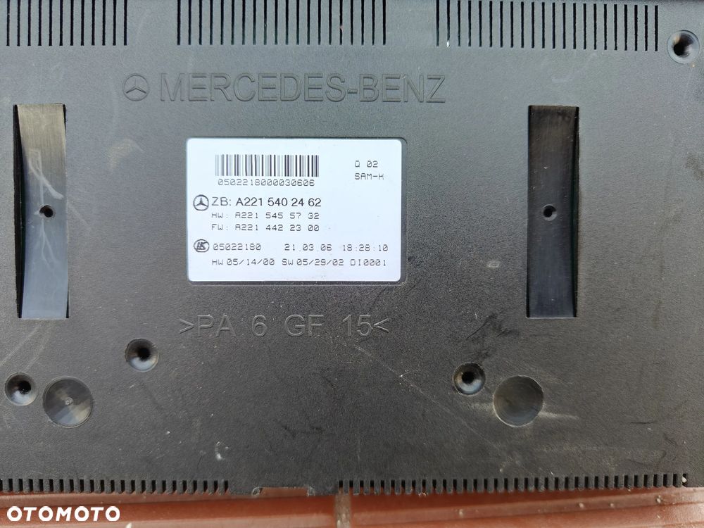MERCEDES W221 S-klasa MODUŁ Sterownik sam A2215402482 a2215403050 - 2