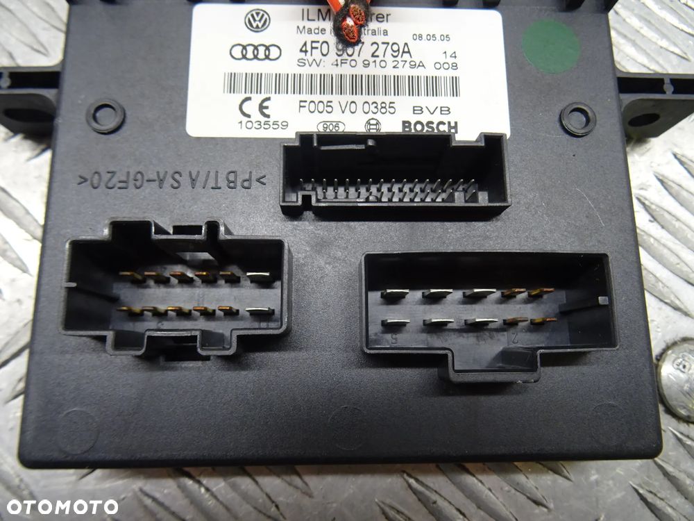 AUDI A6 C6 KOMBI 04-07 4.2 V8 MODUŁ STEROWNIK ŚWIATEŁ 4F0907279A - 4
