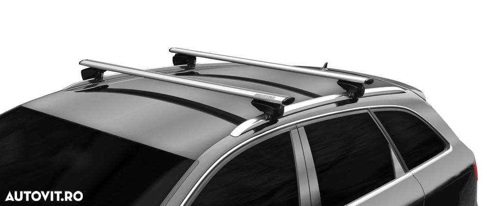 Bare transversale aero cu prindere pe sine Menabo Lince Silver - 6