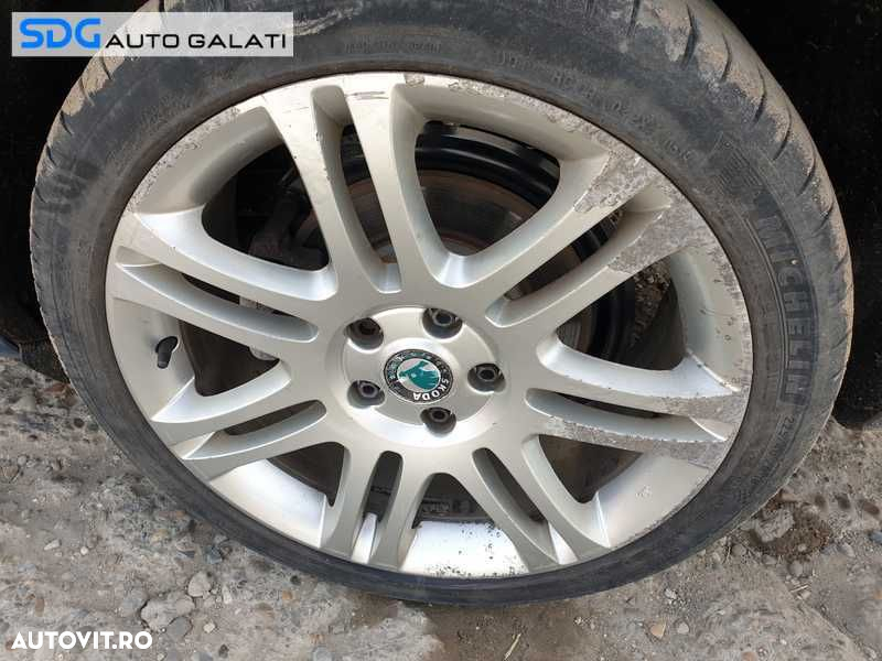 Set 4 Jante Roti Aliaj 225 40 18 R18 5x112 7,5Jx18 ET46 Seat Leon 1P 2005 - 2009 Cod 3T0601025E - 4