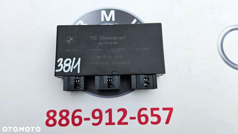 BMW X5 E70 X6 E71 Moduł czujników parkowania PDC Sterownik PDC 9116264 - 1