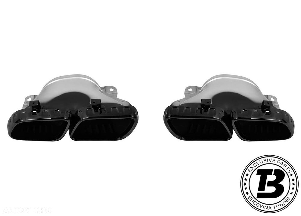 Difuzor Bara Spate cu Ornamente compatibil cu Mercedes GLS X167 GLS 63 Design - 13