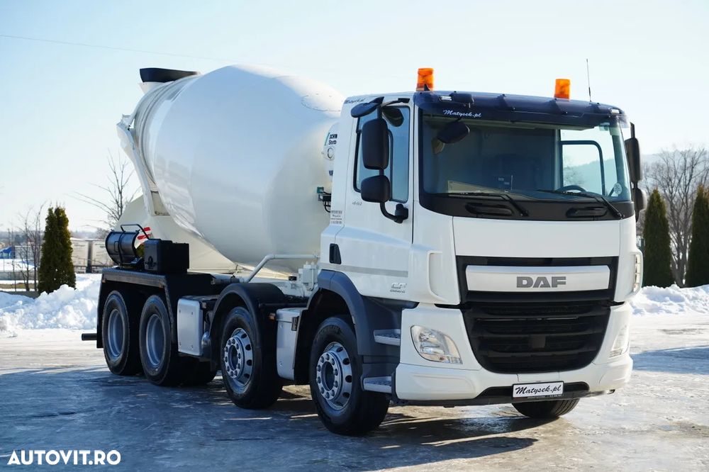 DAF CF 440 / 8x4 / BETONIERĂ SCHWING STETTER / BETONIERĂ 9 M3 / AUTOMATĂ / CAMERĂ / - 8