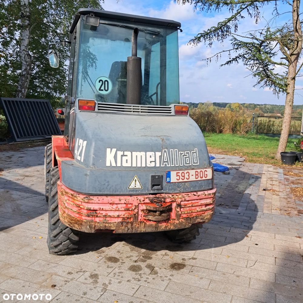 Kramer 421 ładowarka koła skrętne łyżka dzielona widły  520 jak 320 jcb 420 cat - 10