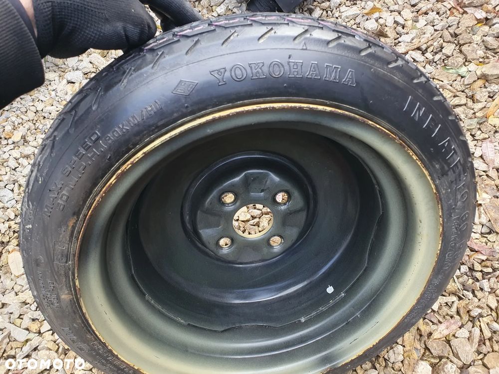 KOŁO ZAPASOWE DOJAZDOWE R14 4X100 HYUNDAI KIA TOYOTA MAZDA 115/70R14 POSIADAM 5 SZT - 3