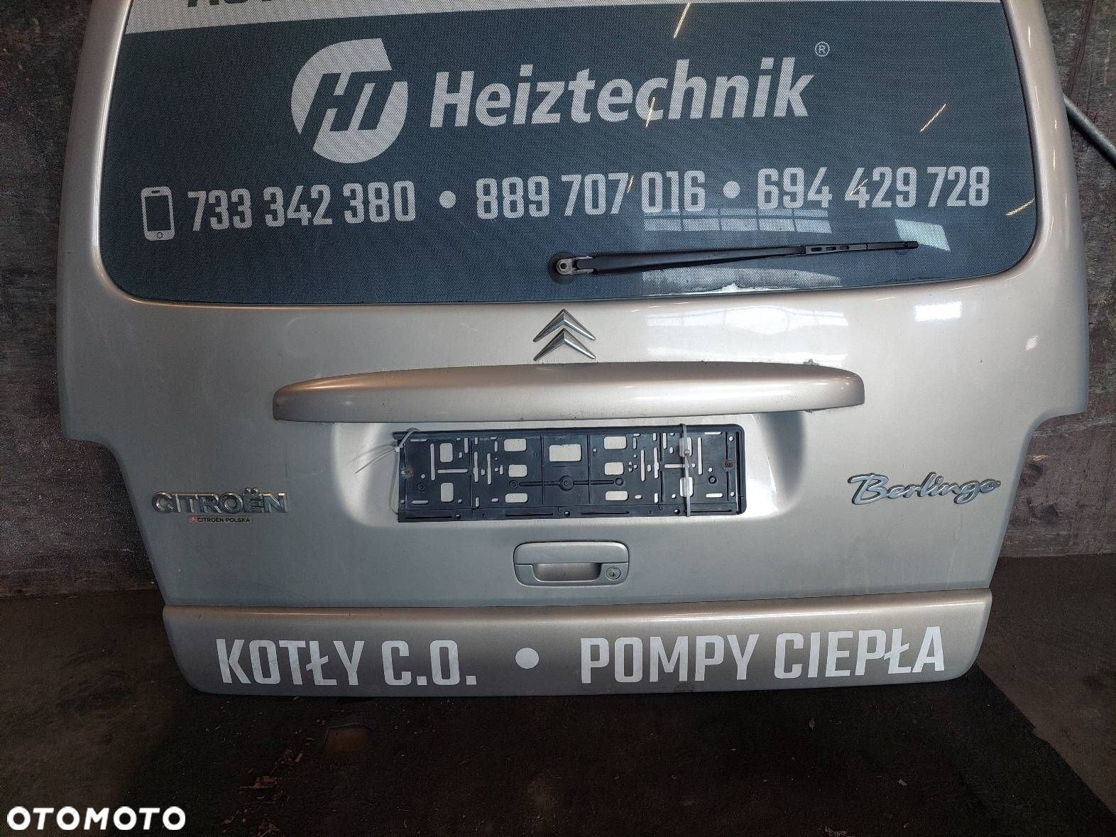 KOMPLETNY TYŁ KLAPA BAGAŻNIKA ZDERZAK TYŁ LAMPY BERLINGO I FL KDDC - 9