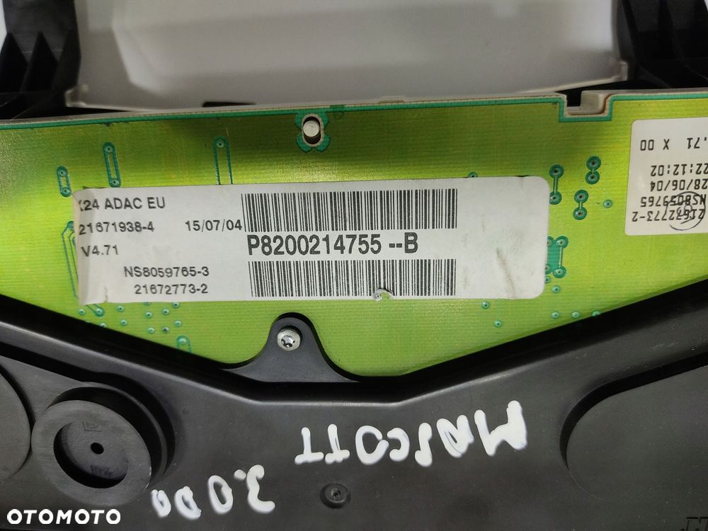 licznik renault mascott 3.0 dci dxi p8200214755-b 8200214755-b 2004-2009 - 5