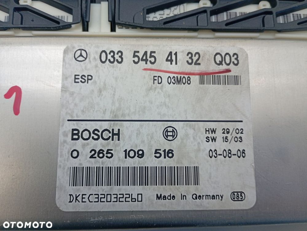 moduł esp sterownik mercedes W211 e-klassa 0335454132 Q03 - 3
