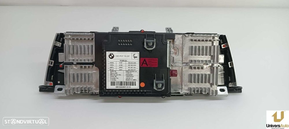 TELA/ECRÃ MULTIFUNÇÕES BMW SERIE 5 GRAN TURISMO (F07) 535D XDRIVE - 3