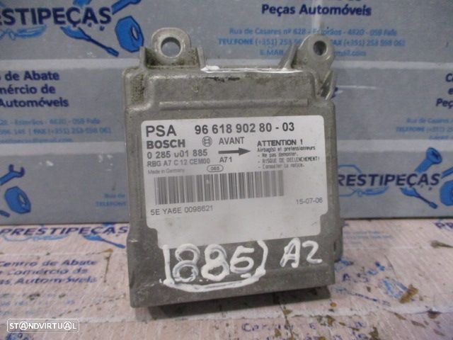 Modulo Airbag 0285001885 9661890280 PEUGEOT 207 2006 1.4HDI 70CV 5P PRETO - 1
