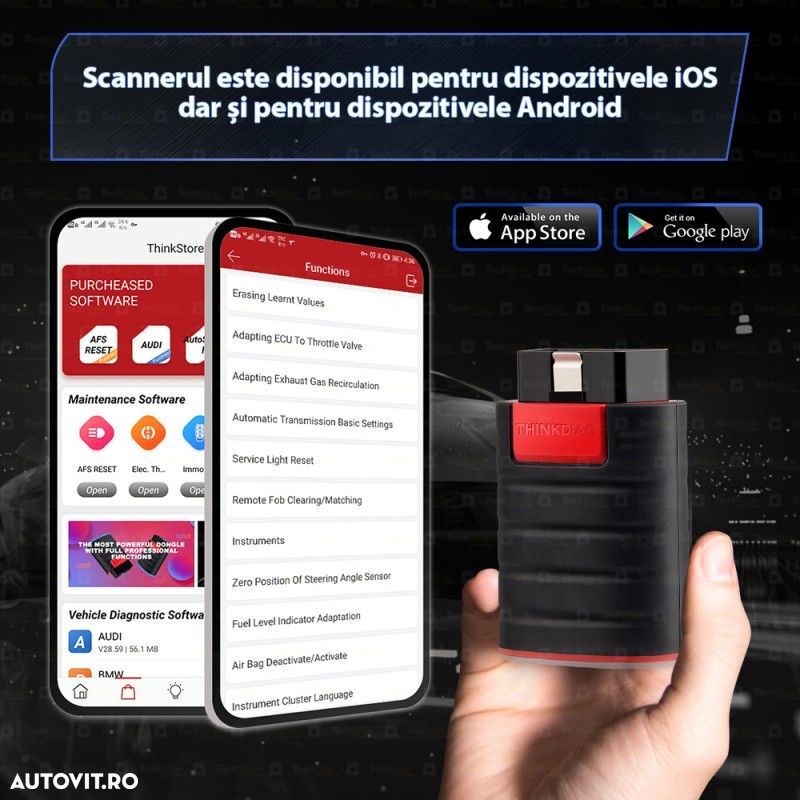 Diagnoza auto prof. Bluetooth OBD2 LAUNCH ThinkDIAG iOS/Android - 7