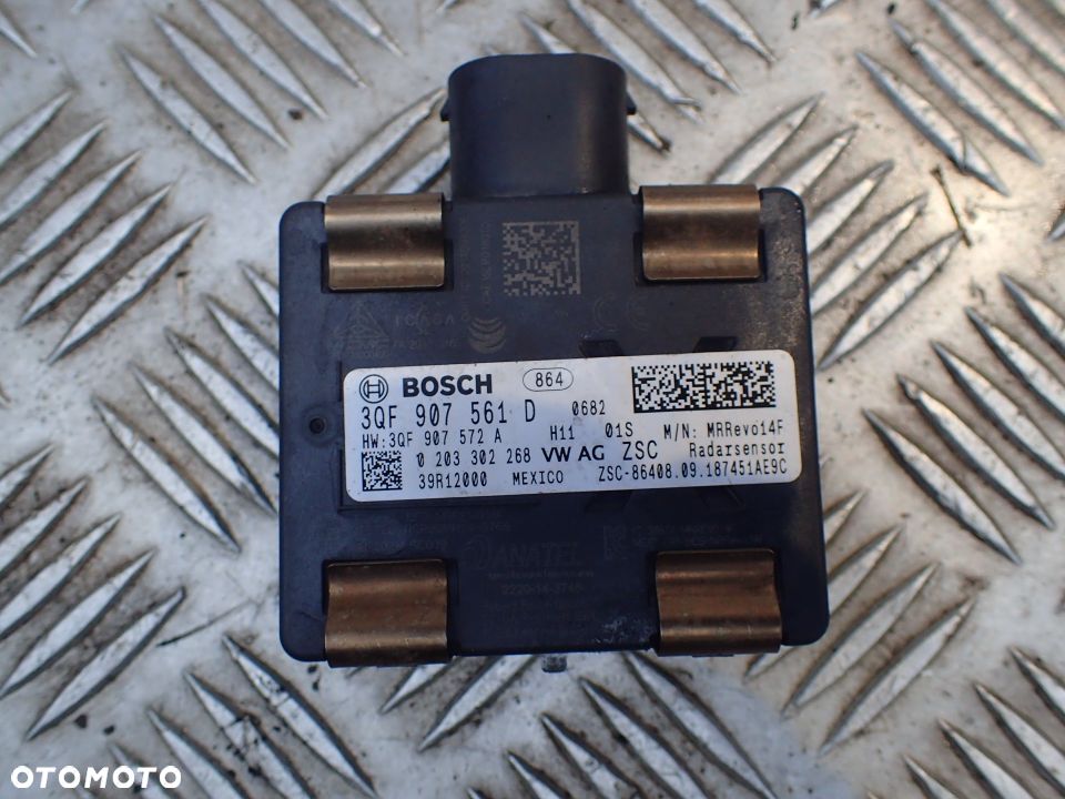 VW AUDI SKODA RADAR DISTRONIC ACC 3QF907561D RADOM - 1