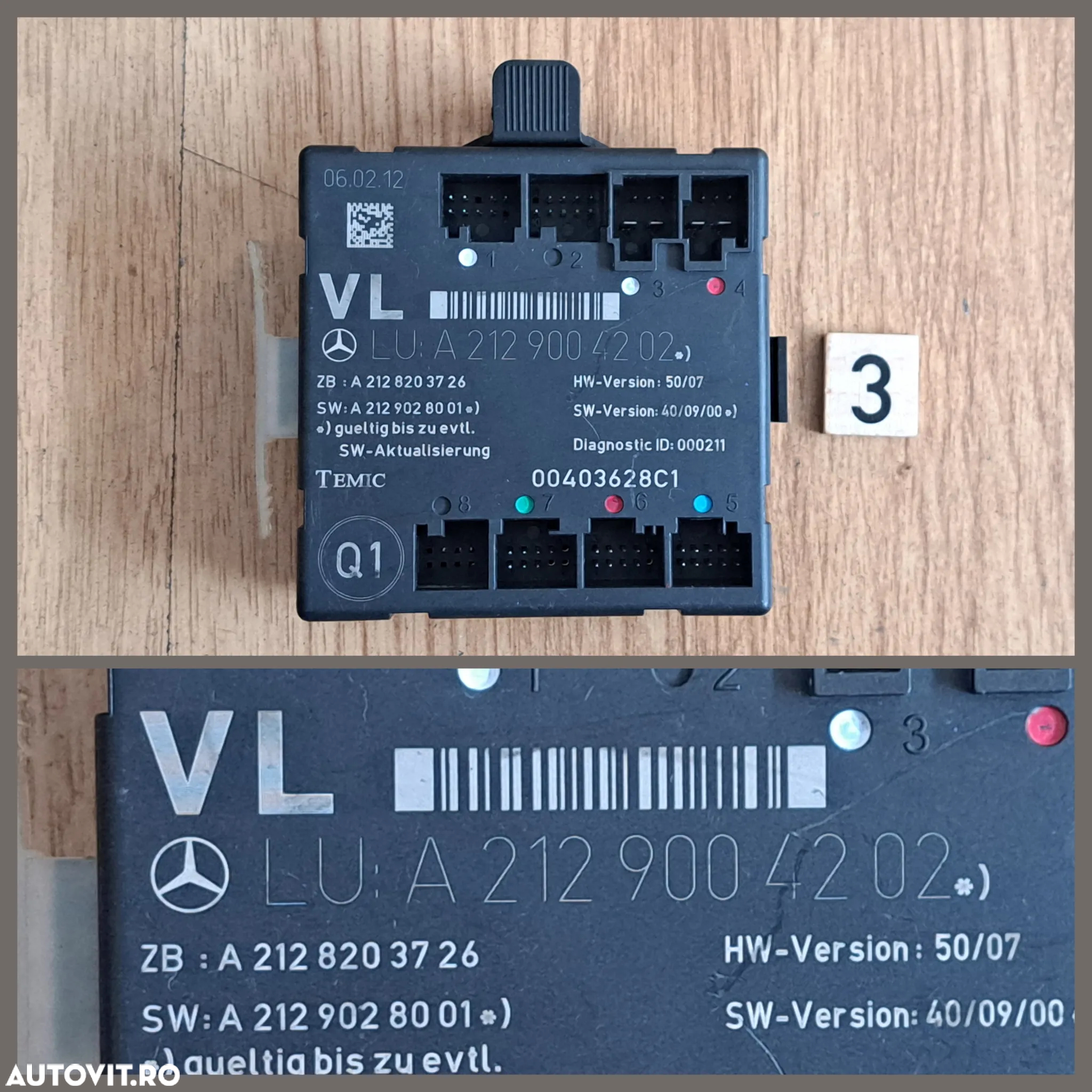 Modul Calculator SAM confort usa  modul motoras deschidere portbagaj mercedes e-class w212 c-class w204 GLC w253 - 4