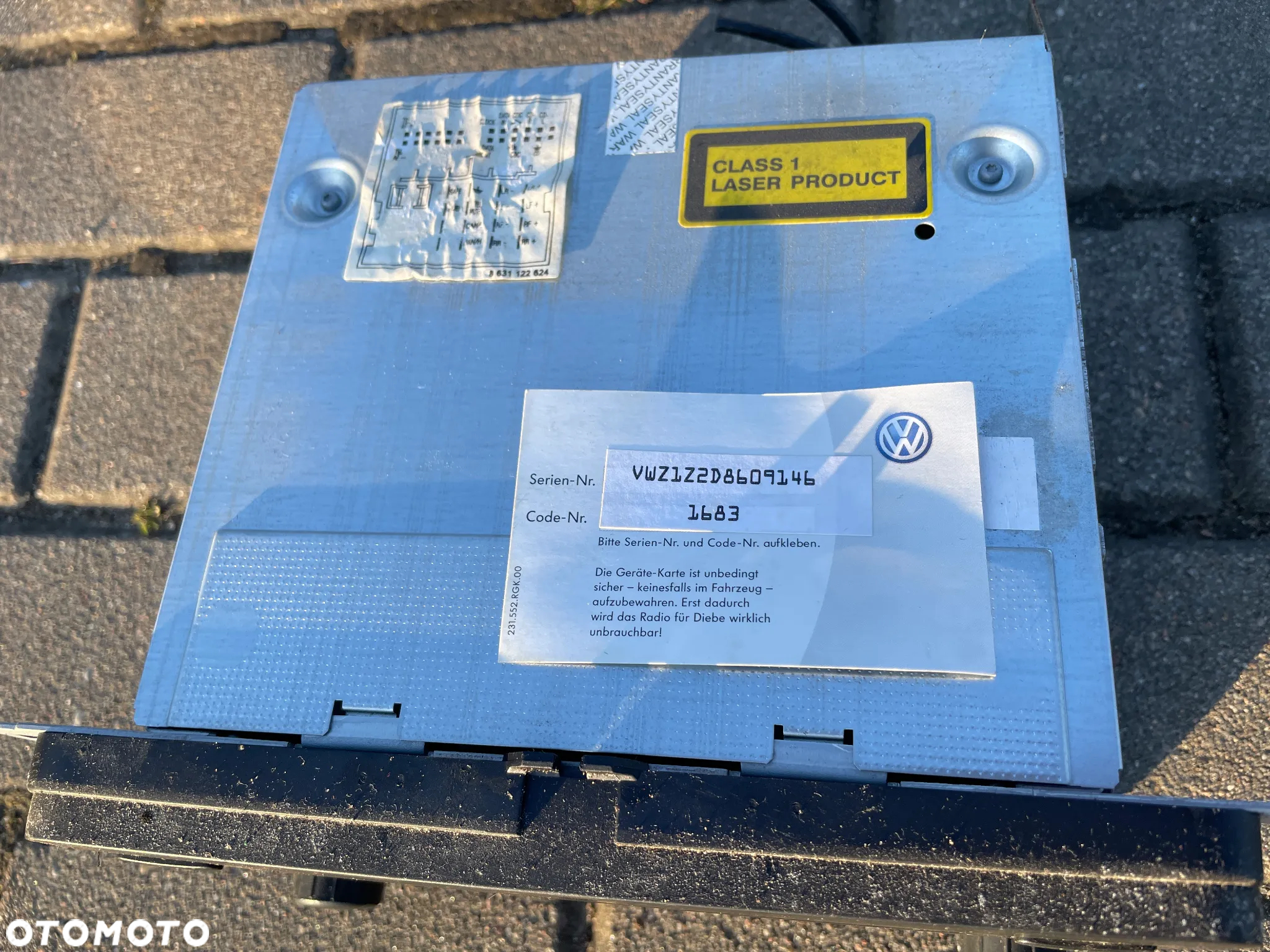 RADIO FABRYCZNE VW GOLF V RCD 300 1K0035186J + KOD - 2