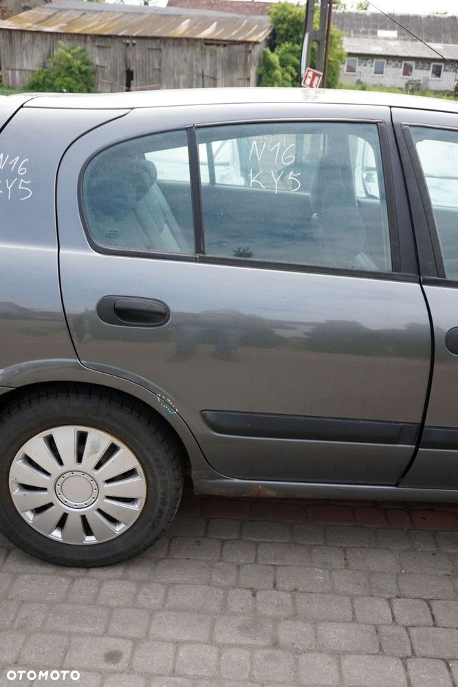 DRZWI TYLNE PRAWE ALMERA II N16 LIFT 5D HB KY5  SZARY NISSAN 2003-2006 - 1