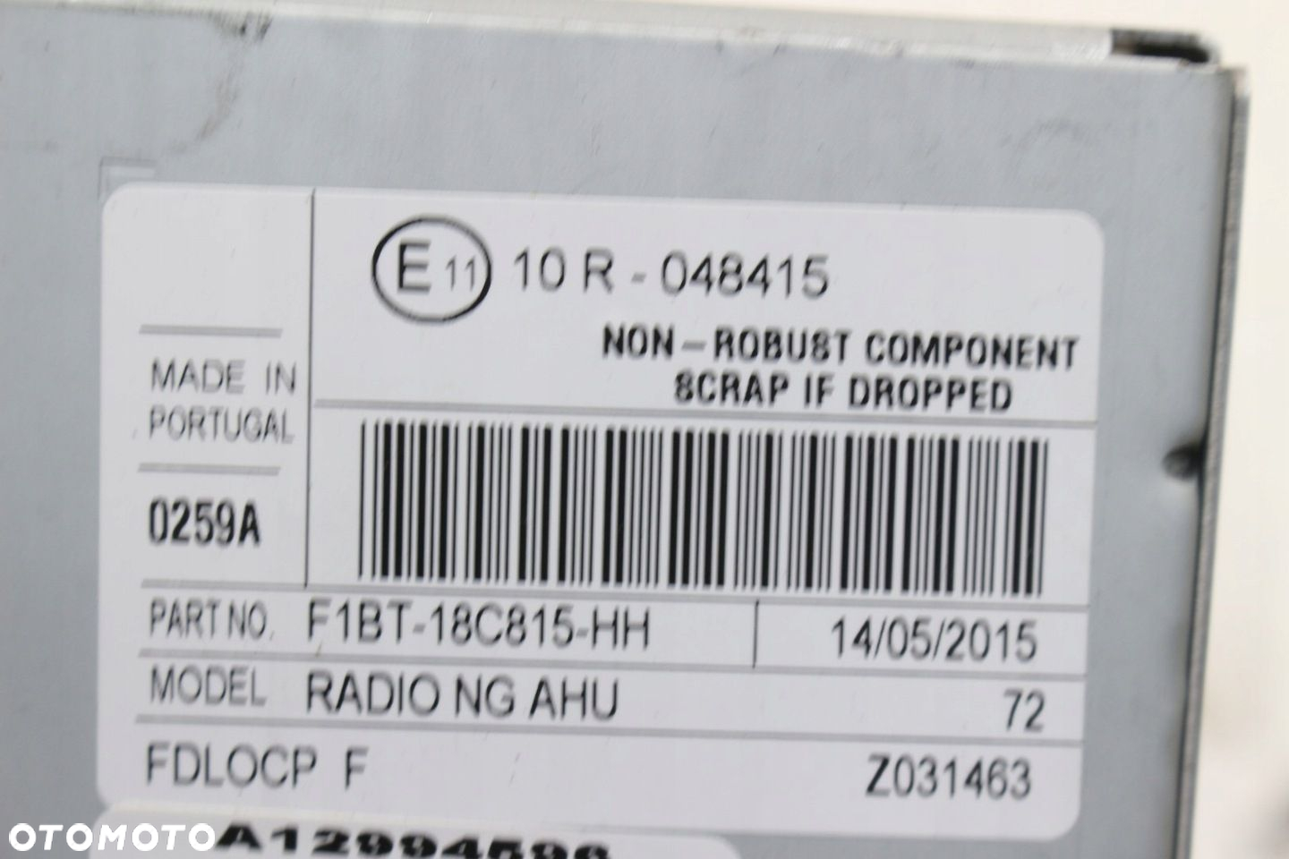 RADIO ORYGINALNE F1BT-18C815-HH FORD TRANSIT CUSTOM - 7