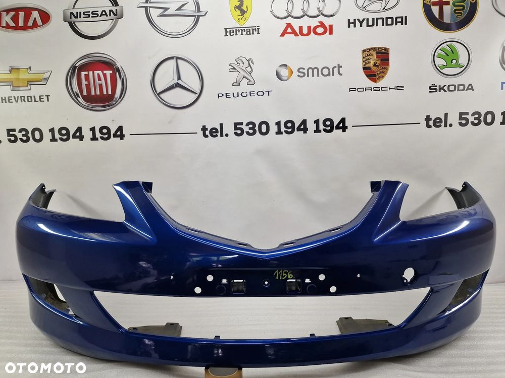 MAZDA 6 02- ZDERZAK PRZEDNI PRZÓD , KOLOR NIEBIESKI METALIK , NR GJ6A-50031 , NR AUKCJI NZ1156 - 1