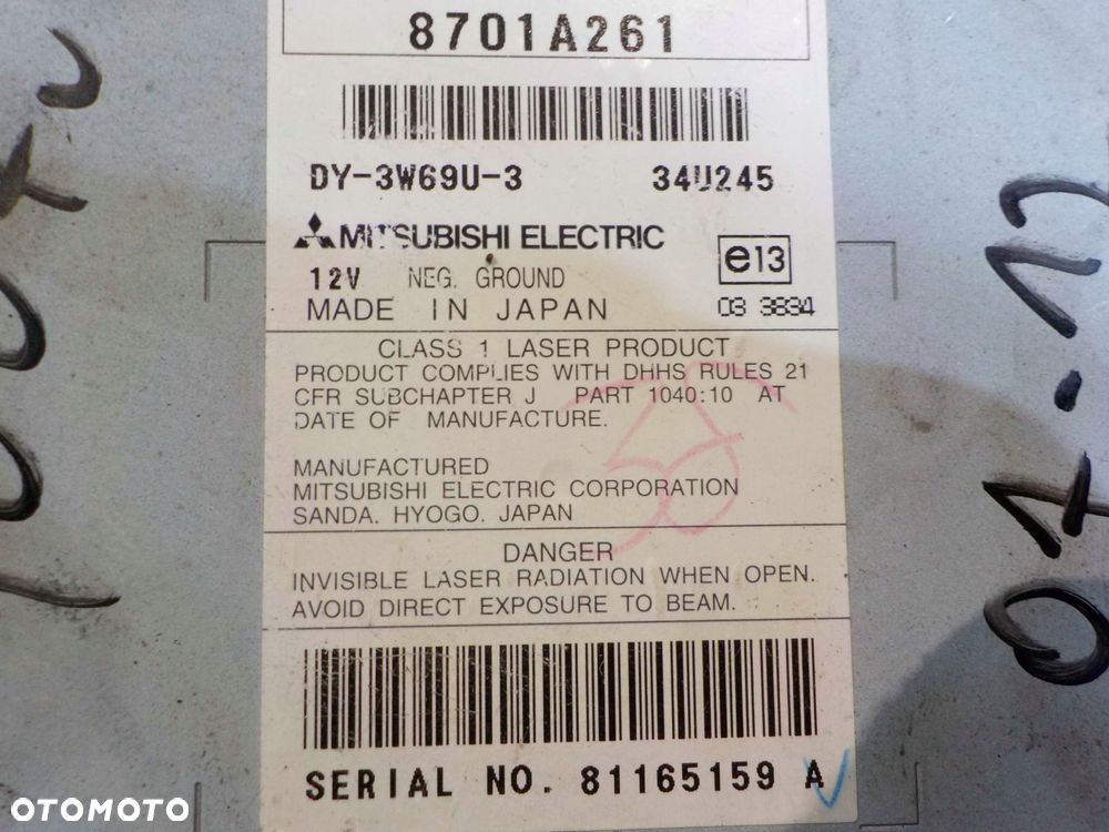 PEUGEOT 4007 07r radio CD 8701A261 - 15