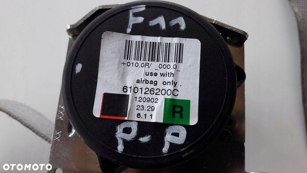 PAS BEZPIECZEŃSTWA PRZÓD PRAWY BMW F10 F11 szary - 3