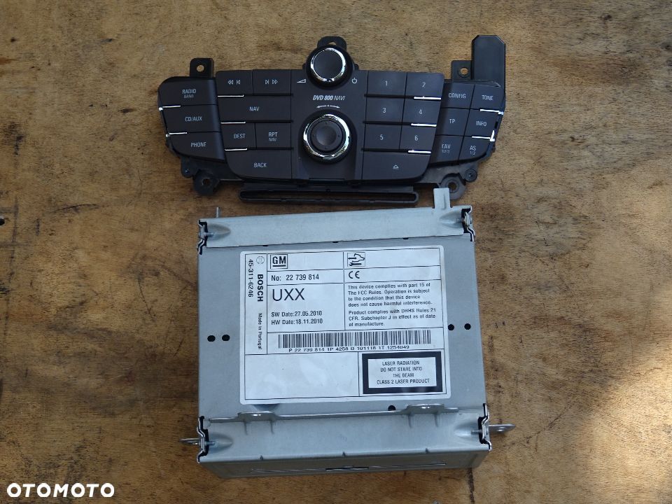 OPEL INSIGNIA ASTRA J DVD 800 NAVI NAWIGACJA MONITOR PANEL pin carpass sps programowanie - 5