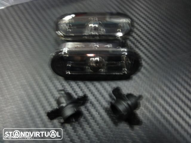 Piscas laterais + lâmpadas cromadas para VW Bora, Golf 3, Golf 4, caddy, fox, Eos, Lupo, Passat 35i, 3B, 3BG, Polo 6N, 6N2, 9N, vento, T5, Sharan, jetta 3, Multivan Transporter, Vento +96 fundo smoke ou em cristal - 5