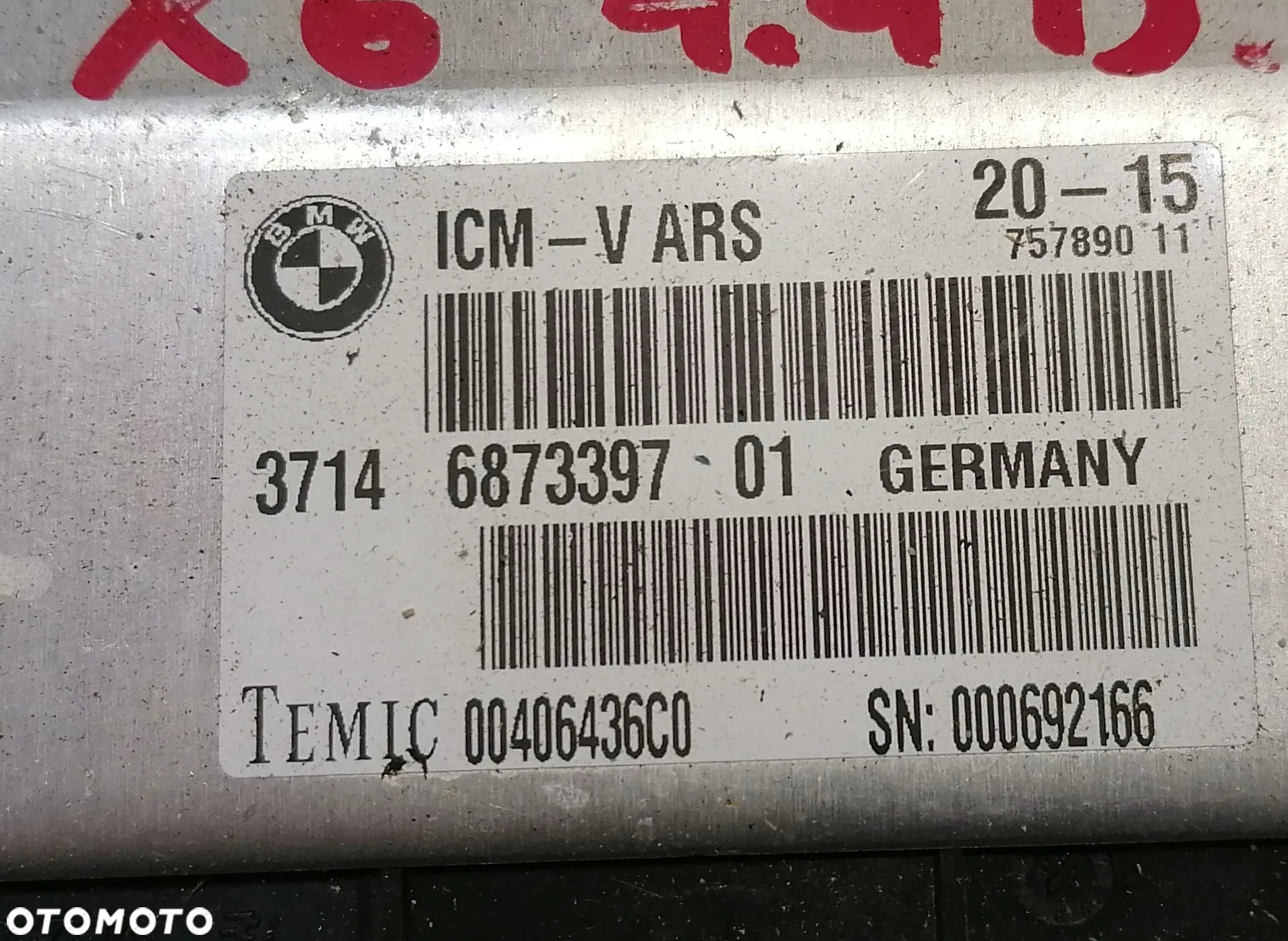 BMW X6 X6M F16 15r MODUŁ STEROWNIK ICM 6873397 - 2