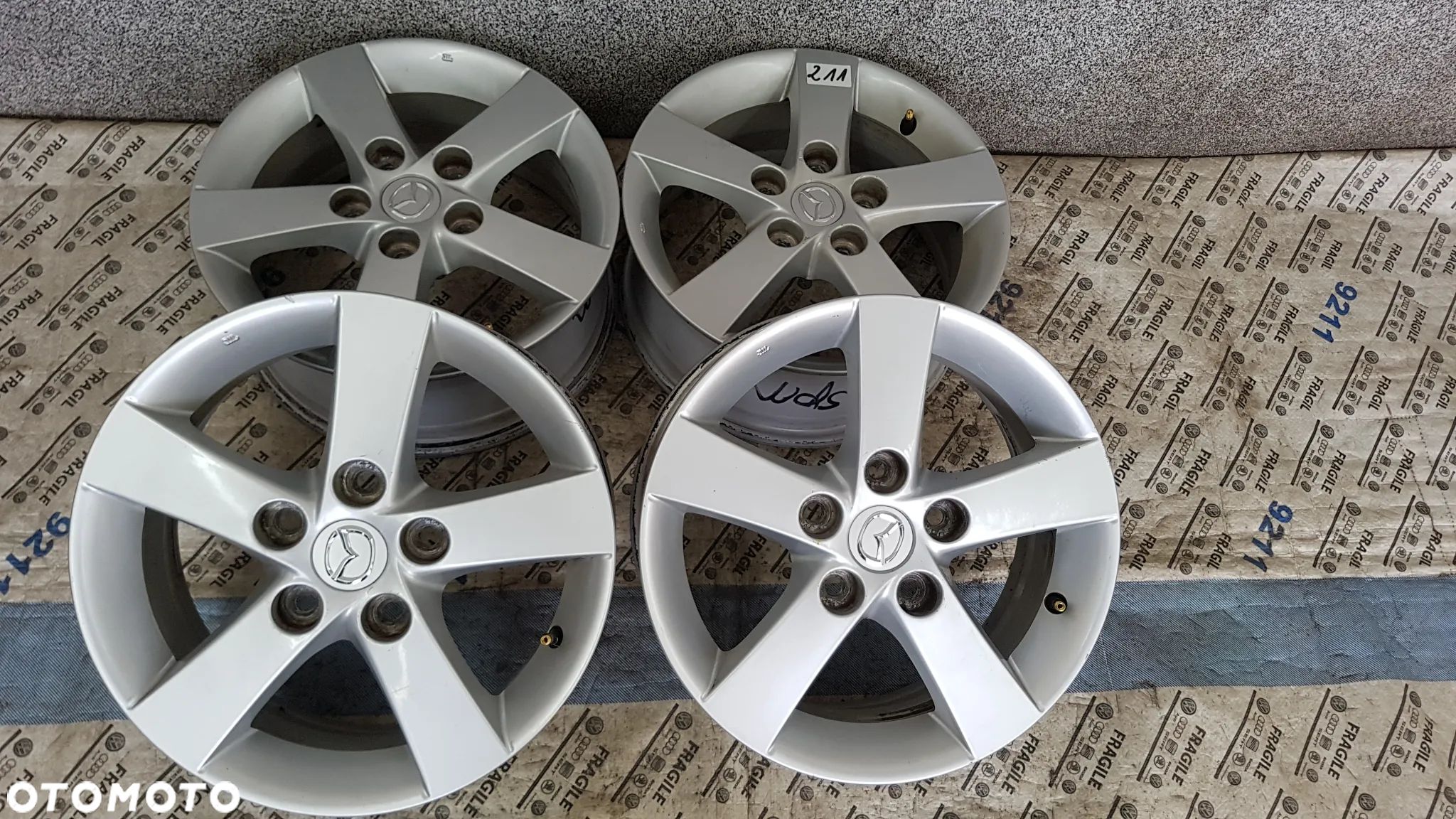 FELGI ALUMINIOWE 5X114,3 6JX15 ET52,5 MAZDA 3 5 6 KIA CEED RIO - 1