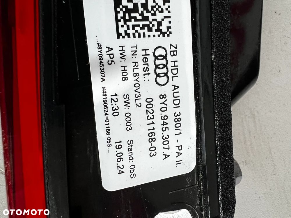 AUDI A3 RS3 SEDAN LIFT lampy LED tył tylne KOMPLET 8Y0945207C 8Y0945307A 8Y0945208C 8Y0945308A - 6