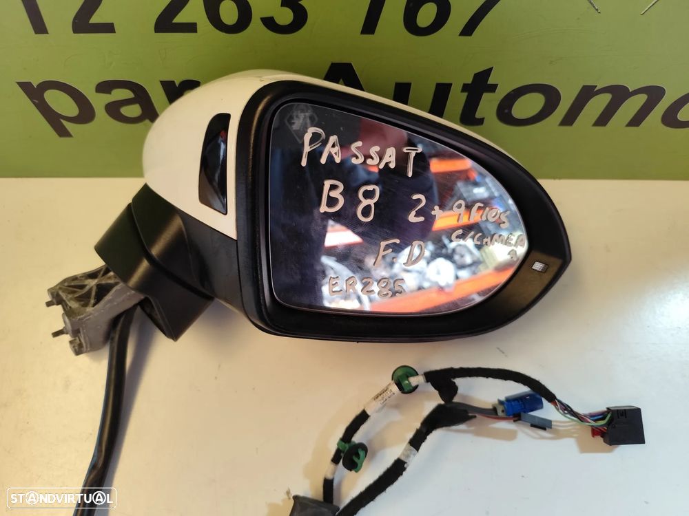 VW PASSAT B8 ESPELHO RETROVISOR C/CAMERA DIREITO - ER285 - 2