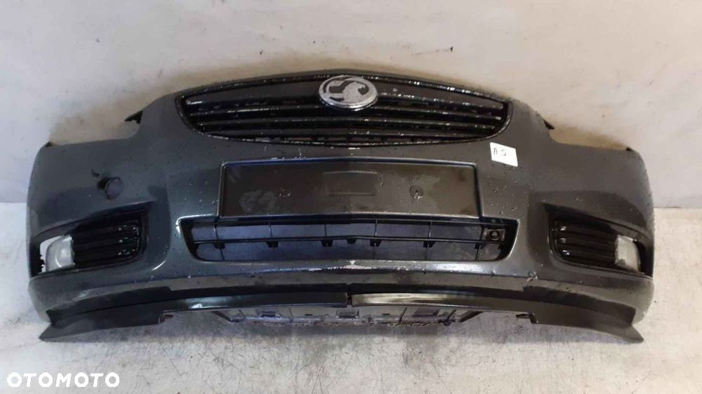 * ZDERZAK PRZÓD PRZEDNI OPEL INSIGNIA A I 1 Z155 SZARY GRAFITOWY HALOGENY