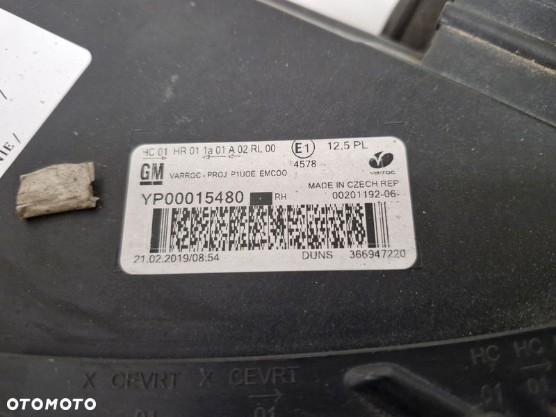 OPEL GRANDLAND X LAMPA PRAWY PRZÓD PRZEDNIA PRAWA LED UK YP00015480 - 7