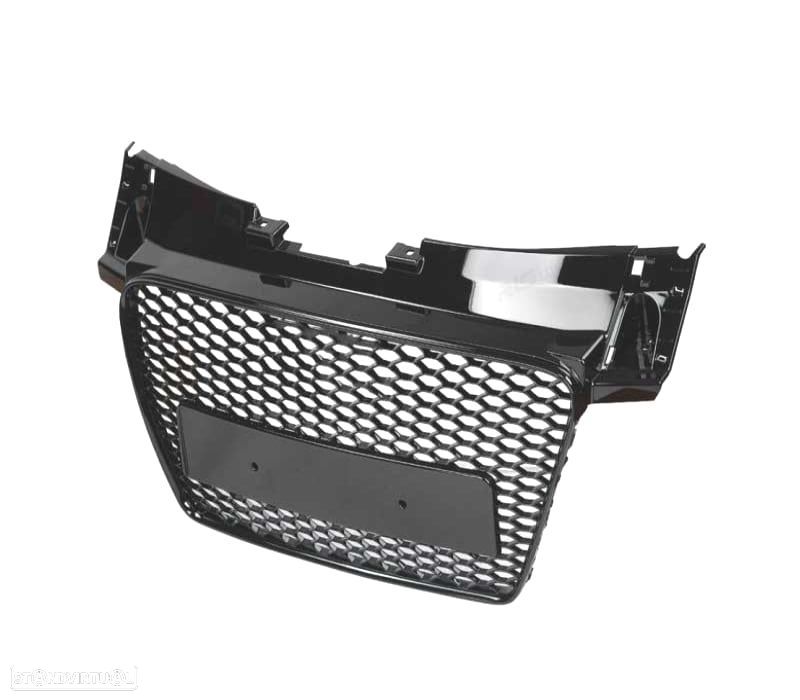 GRELHA DIANTEIRA AUDI TT 8J 06-14 LOOK RS PRETO BRILHANTE LOOK RS - 4