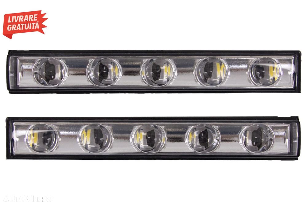 Lumini de zi dedicate LED DRL Crom Mercedes G-class W463 (1989-Up) G65 Design- livrare gratuita - 1
